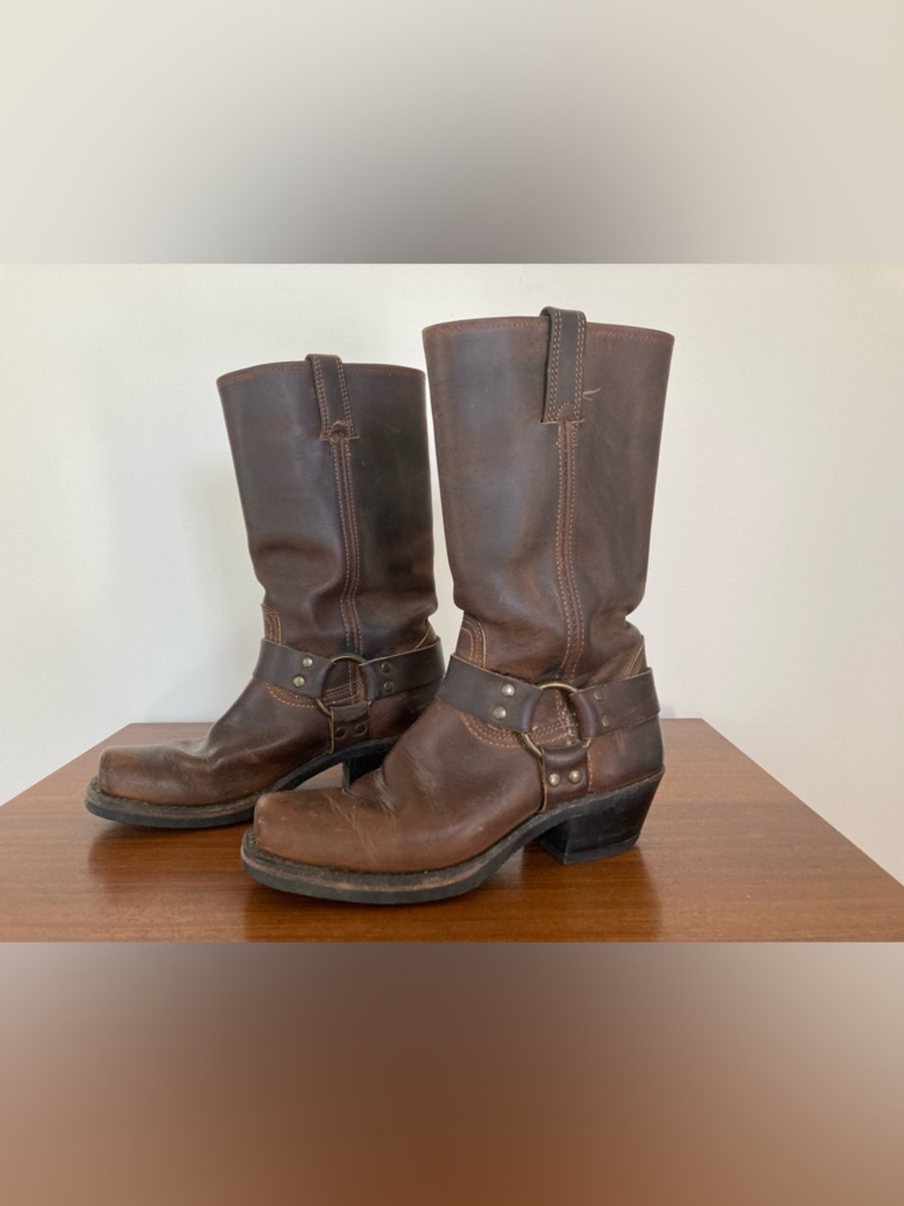 Vintage circa Y2K Frye Harness motorcycle western boots size 7